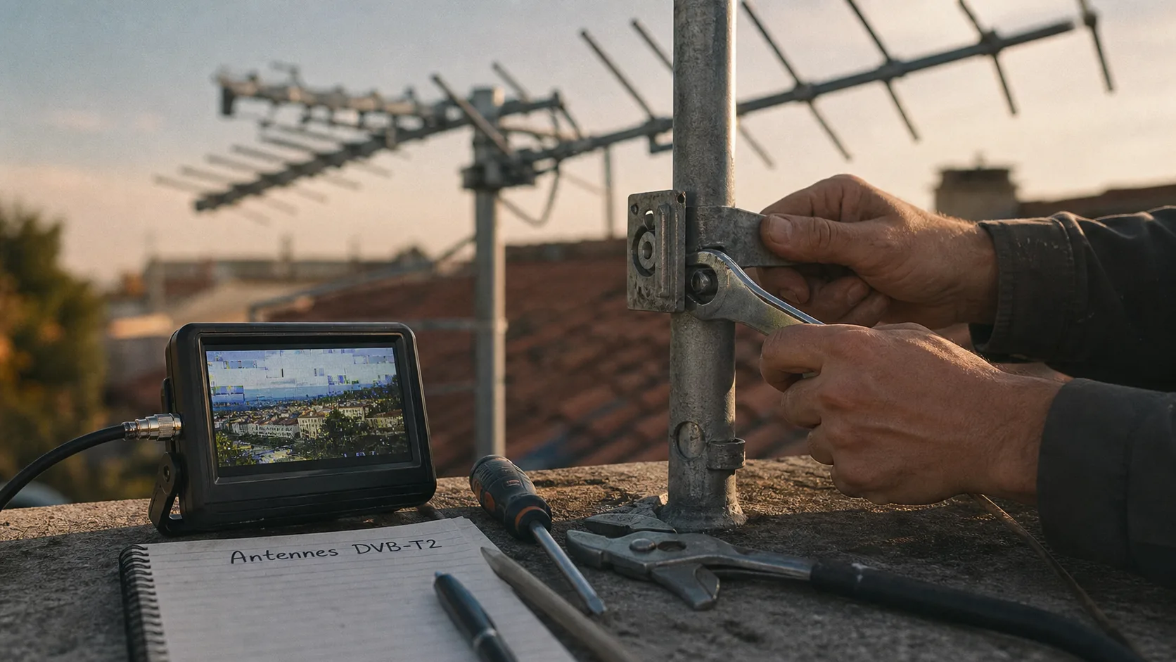 Antenne rateau TNT, orientation DVB-T2 et filtre LTE