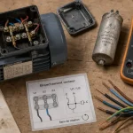 Brancher moteur monophasé : câblage, condensateur et sens de rotation
