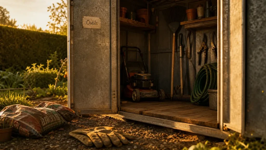 Bois, métal ou résine : quel matériau choisir pour une cabane à outils de jardin ?