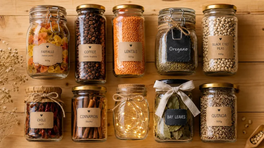 Bocaux décoratifs : 4 étapes pour transformer votre intérieur et organiser votre maison