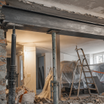 Mur porteur IPN prix : pose sur étais en chantier