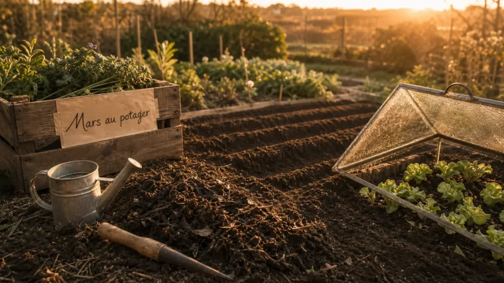 Que planter en mars au potager ? Pleine terre, abri, gelées à surveiller