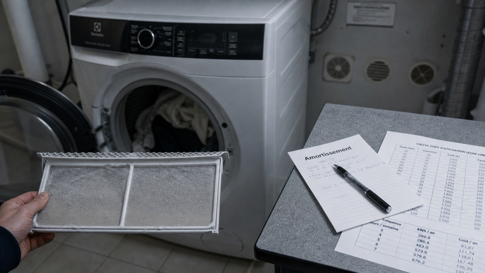 Sèche-linge pompe à chaleur : inconvénient et filtre à peluches