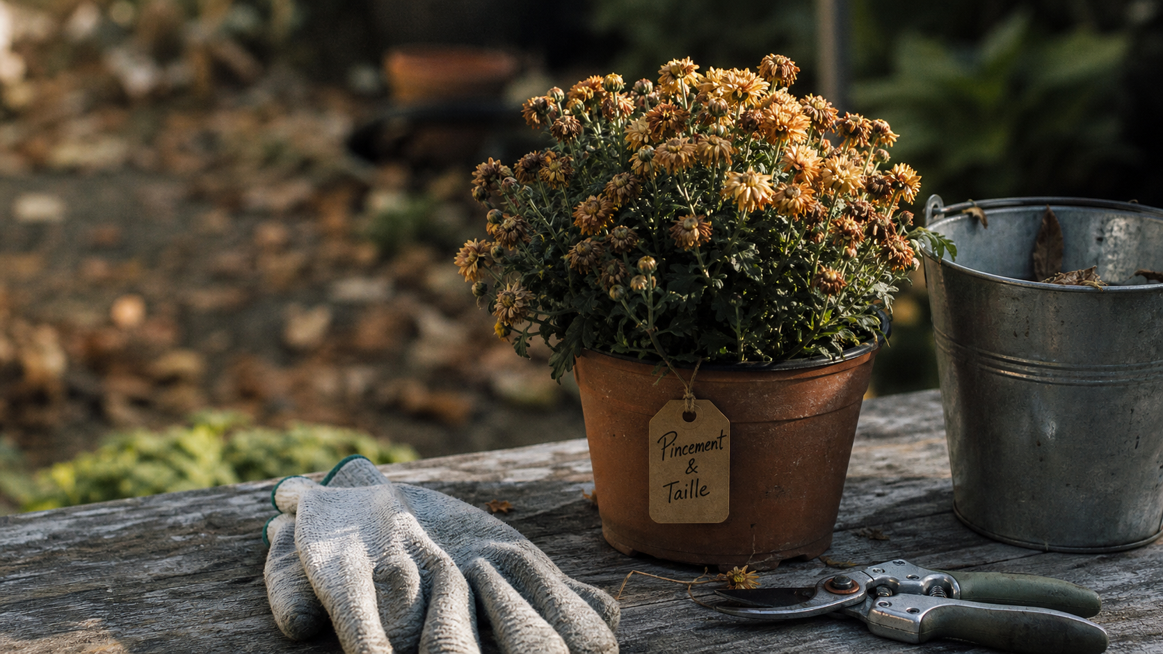 Taille chrysanthème : pincement et erreurs qui ruinent la floraison