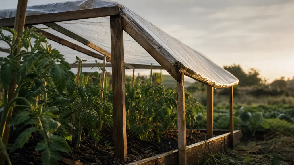 Abri tomates fait maison : 20 cm de pente, une structure ouverte et 4 réflexes contre l’humidité