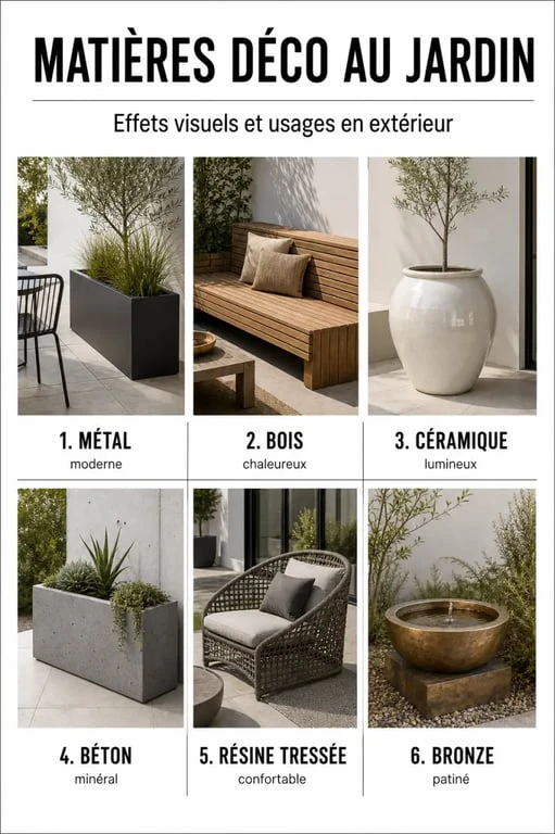 Jardinage deco : matières et styles pour choisir les bons accessoires d'extérieur