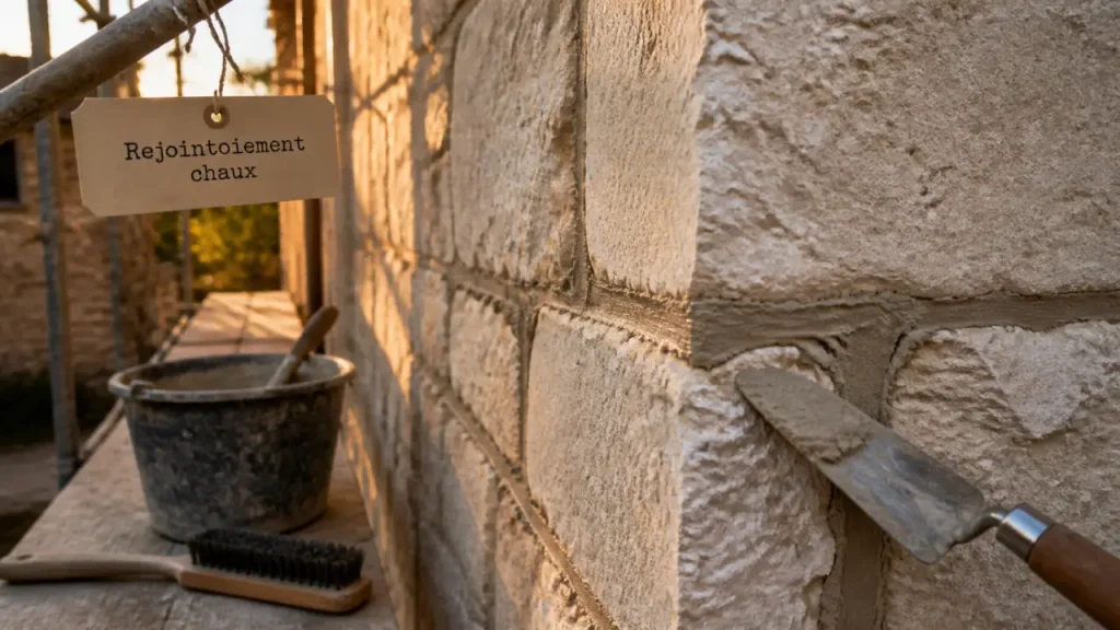 Rejointoiement de mur en pierre : 3 cm de profondeur et 7 jours de séchage pour un bâti sain