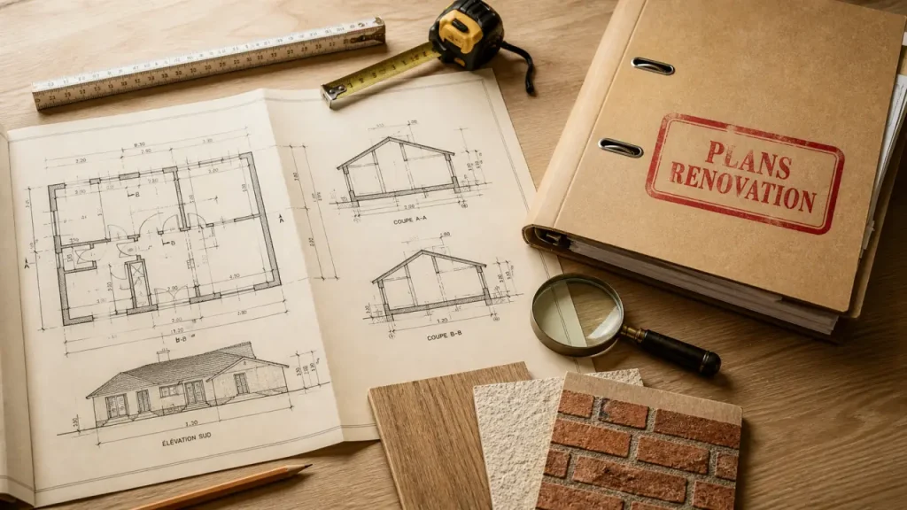 Tarif d’un plan d’architecte en rénovation : 1 000 à 6 000 € selon la mission