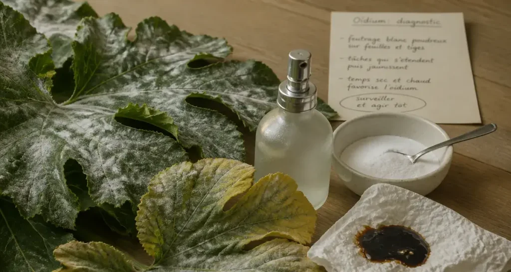 Oïdium sur courgettes : identification, traitements naturels et prévention pour sauver votre récolte