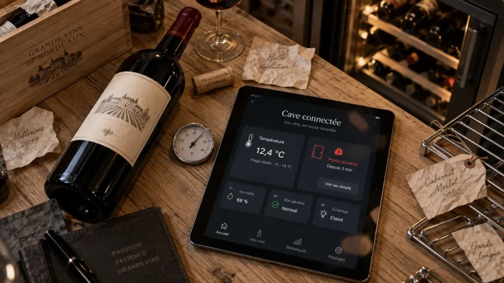 Une cave à vin connectée protège vos bouteilles et simplifie leur suivi à distance