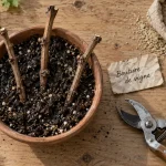 Bouture vigne en pot : 2 à 3 yeux, substrat drainant