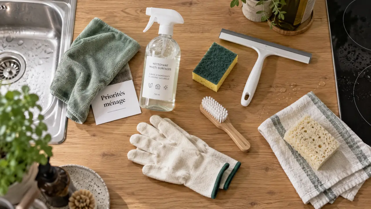 Entretien de la maison : routine ménage rapide avec microfibre et nettoyant