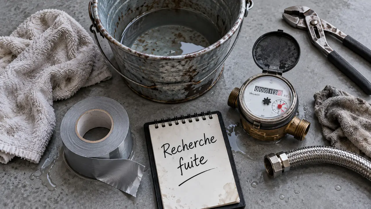 Fuite canalisation : gestes d’urgence avant recherche dans les murs
