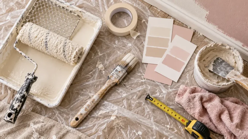 Peindre une salle à manger : des murs sans traces, une couleur qui relie le salon